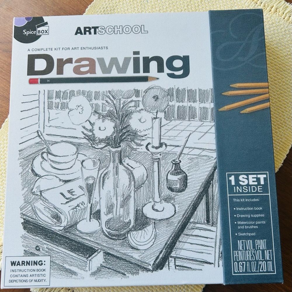 Spice Box Art School Drawing Kit - Complete Kit for Art Enthusiasts
